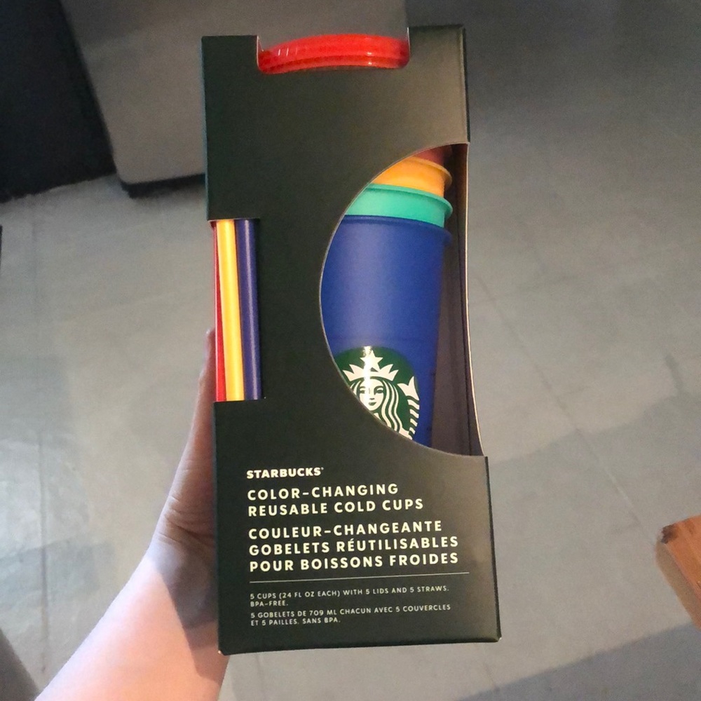 Starbucks Color Changing Reusable Cold Cups
